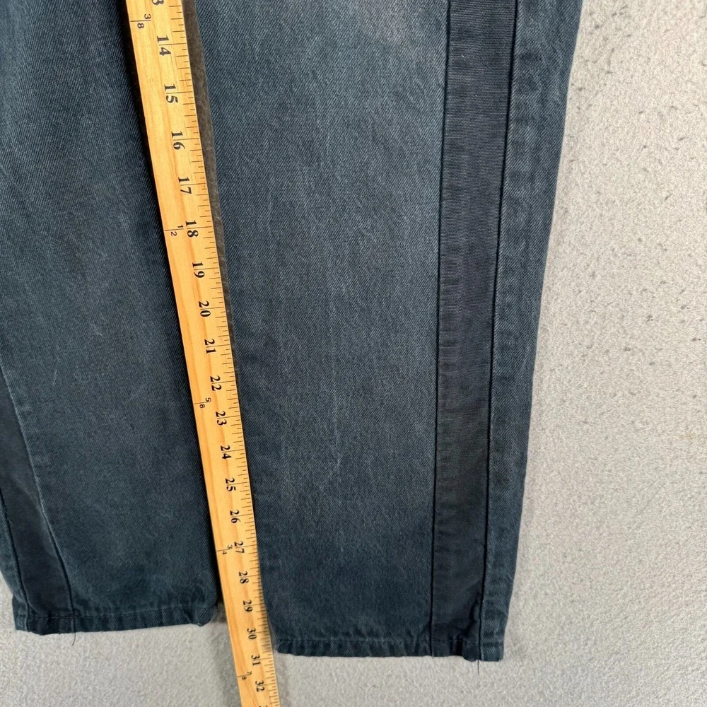 Levis 502 Jeans Mens 32x32‎ Black Tapered Leg Limited Rare Comfort Denim Stretch